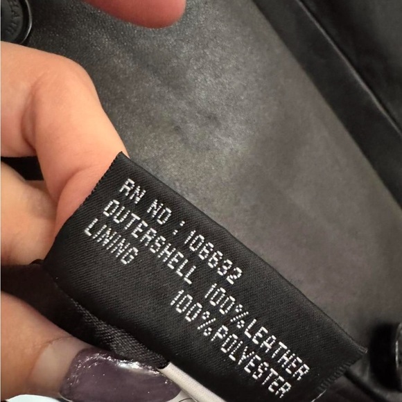 Vintage Lady Hathaway Genuine Leather Blazer Jacket - Picture 4 of 8